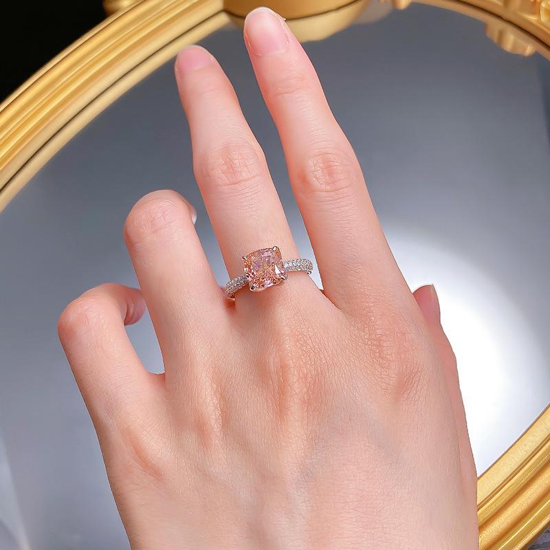 Кольцо из серебра 925 пробы с бриллиантами - Горячий стиль 2025 года, эксклюзивно для США, Европы, Юго-Восточной Азии.