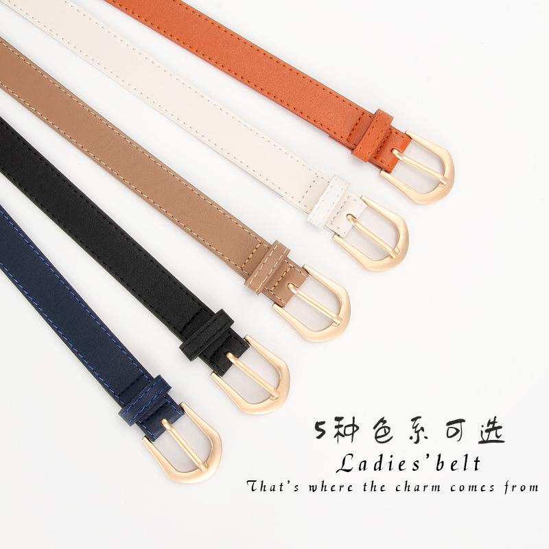 Женские повседневные универсальные простые брюки в корейском стиле, универсальный ремень, декоративный ремень с высококачественной модной пряжкой-булавкой из сплава