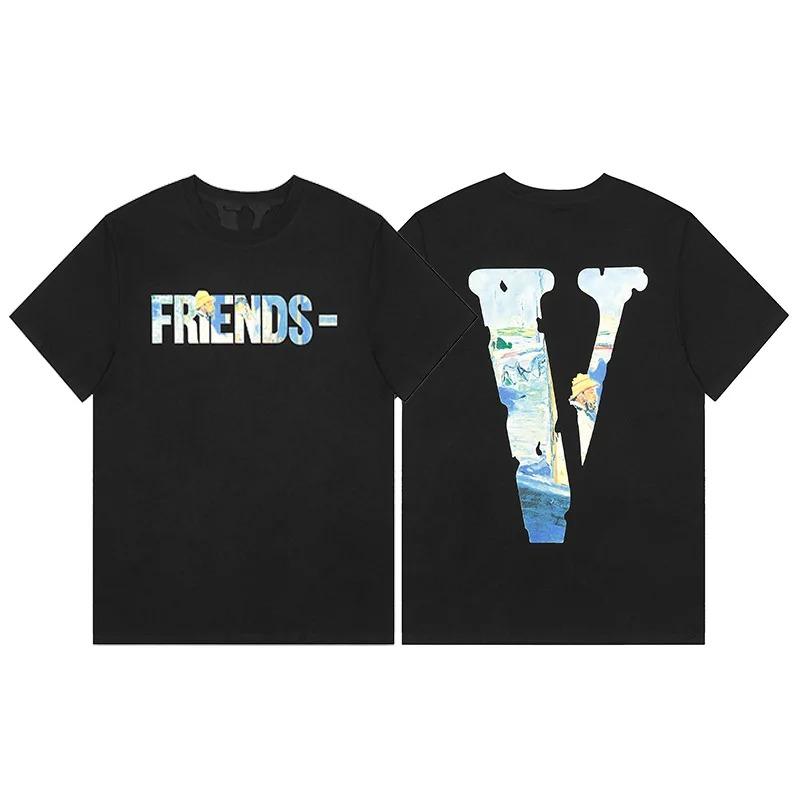 AmiriVLONE FOG Футболка с коротким рукавом Death God Limited Edition Оверсайз Уличная одежда Свободный принт Американский Juice WRLD