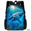 Mochila 3D Shark Prints школьный рюкзак для детей, мультяшные животные принтованные школьные сумки для мальчиков и девочек, легкий детский рюкзак