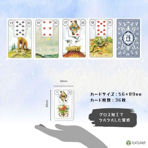 Blue Owl Lenormand [Lenormand Cards Instruction Manual Included] [Authentic]