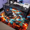 1PC Custom Name Wolf Dreamcatcher Fire Theme Floor Mat Ideal for Living Room, Game Rooms, Office, Bedroom,Floor Mat Playful Design