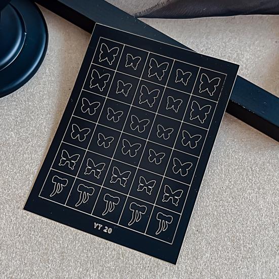 Yousheng 3/6/7/8/9/10 Sheets Nail Art Sticker Self-adhesive Halloween Christmas Butterfly Love Heart Women Fake Nail Decoration Decal