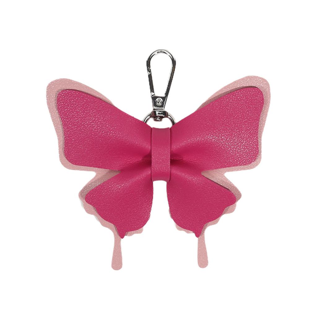 Милый бант искусственная кожа кулон брелок бабочка узел анти-потеря брелок сумка рюкзак орнамент украшение