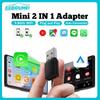 Мини Беспроводной Carplay 2В1 Автомобильный AI Бокс USB/TYPE-C Wifi 5.8G Адаптер Android Auto Смарт Донгл Plug & Play для Toyota VW