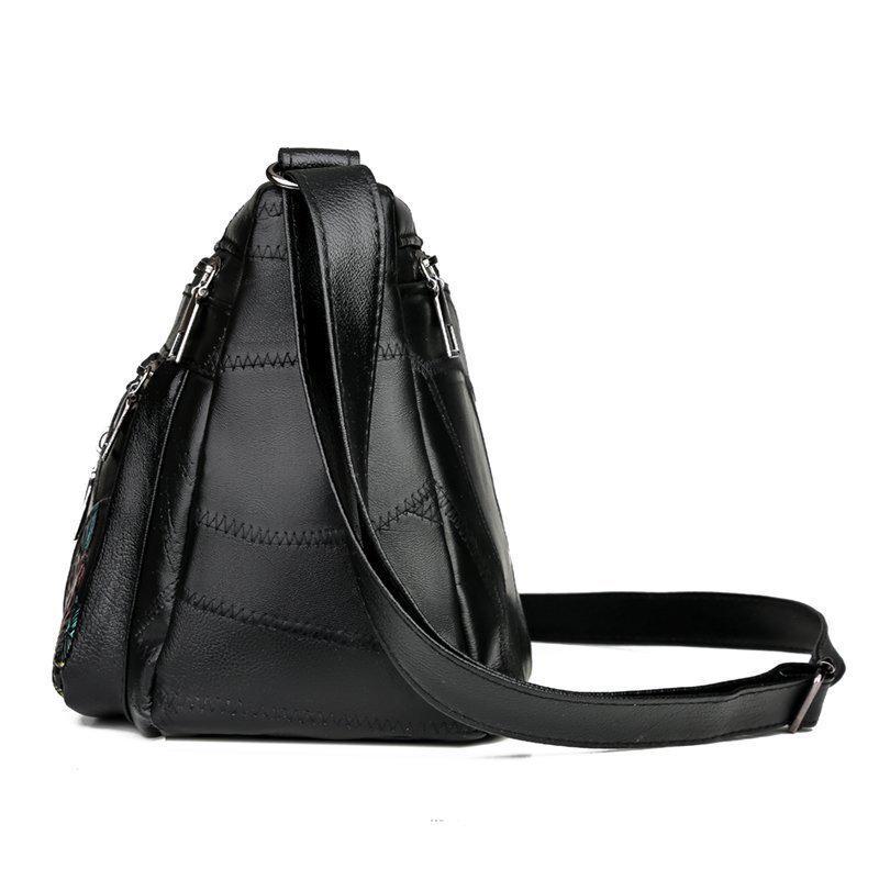 «Мягкая фактурная женская сумка 2024 года, большая вместимость, универсальная, модная, через плечо и через плечо»