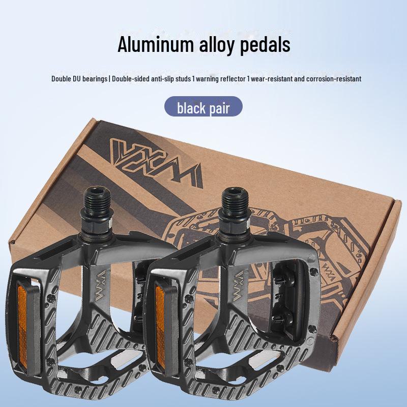 Aluminum Alloy Double DU Bearing Bicycle Pedals for Mountain and Road Bikes