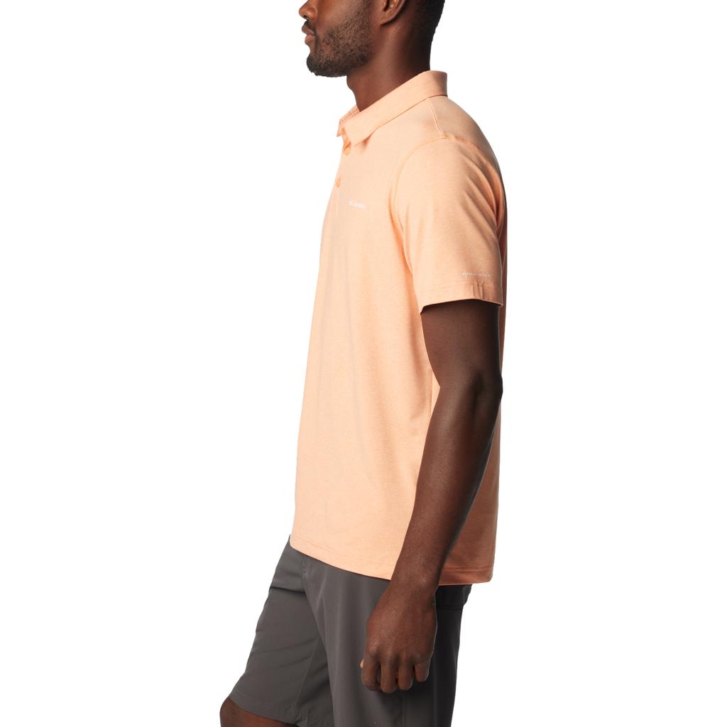 Columbia Tech Trail Polo Shirt, Mens orange T-shirts