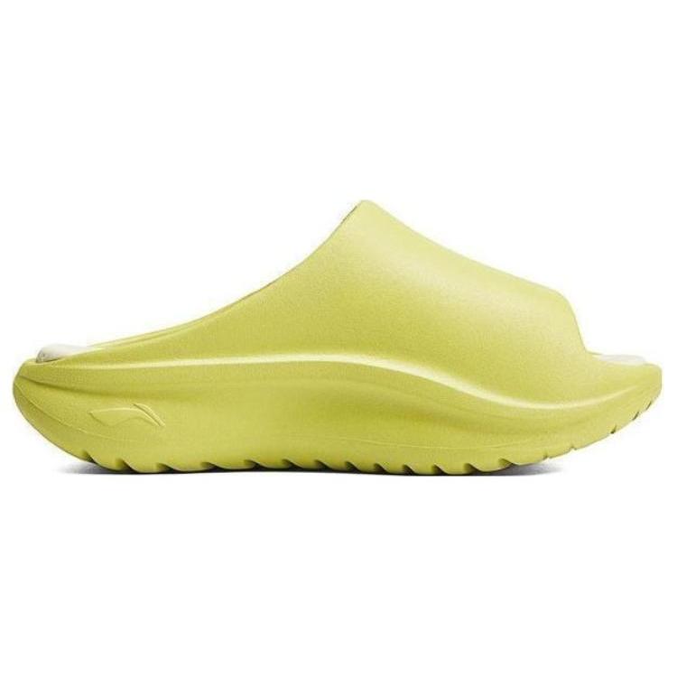 Li Ning МЯГКИЙ ШЛЕПАНЕЦ Нескользящий Износостойкий Шлепанцы-слайдеры Унисекс Зеленый AGAT017-7