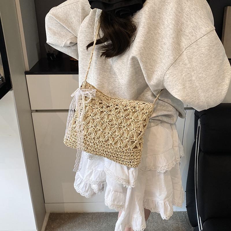 Нишевые сумки женские новые летние плетеные соломенные сумки повседневные пляжные сумки для отпуска на море