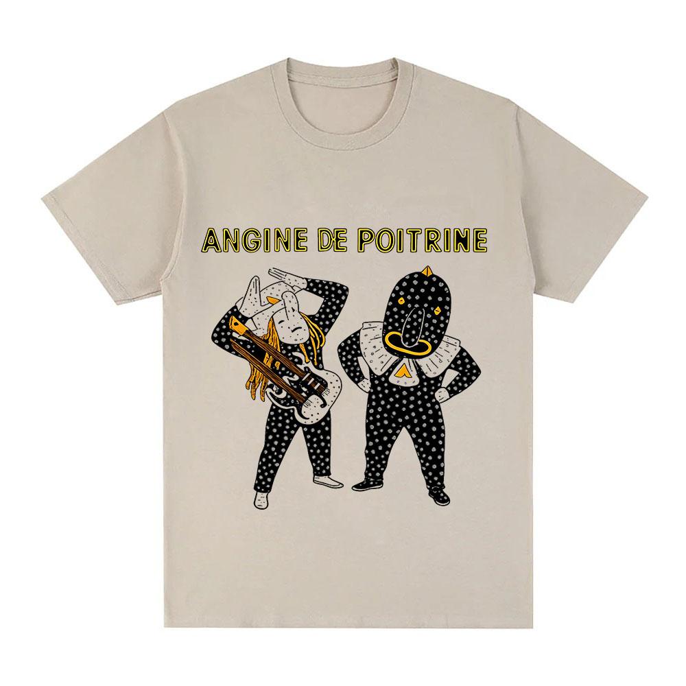 Футболка Angine De Poitrine 100% Хлопок Vol.ii С Графическим Принтом Эстетичные Повседневные Модные Топы для Женщин и Мужчин С Круглым Вырезом Для Взрослых Лето