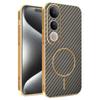 Case For vivo V50 Lite New Electroplating Kevlar Magnetic Frosted Cover For vivo V50Lite Shockproof Bumper Funda