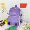 New Schoolbag Four-piece Backpack Simple Bag