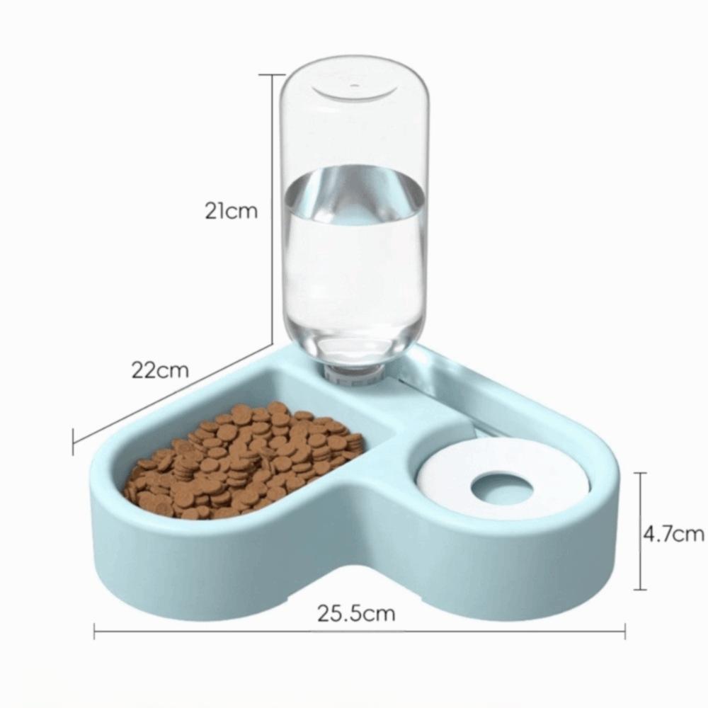 Moisture-proof Automatic Water Bowl Feeder Dual-use Corner Pet Food Dish Drinking And Feeding
