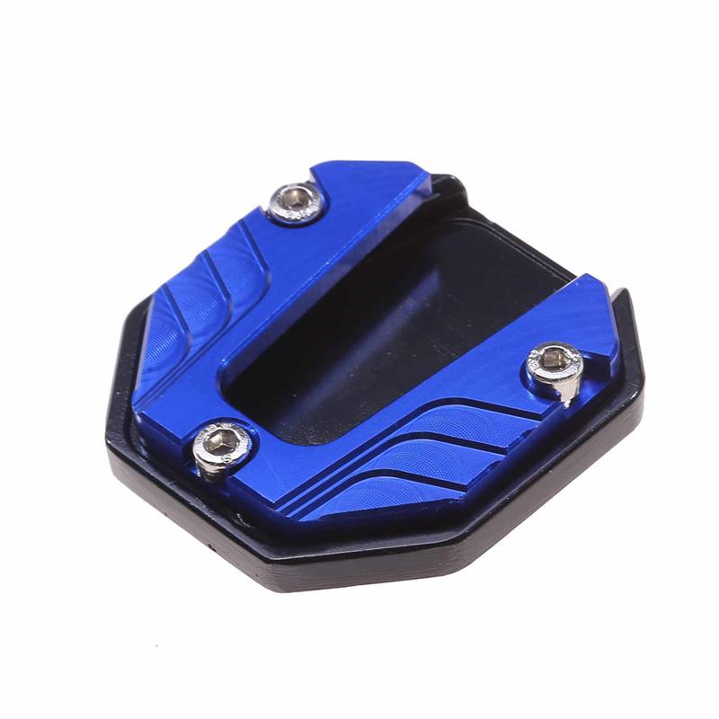 Motorcycle Aluminum Alloy Foot Support Pad Increased Anti-Slip Base Side Support Extended Foot Pad for Motorcycle Bicycle
