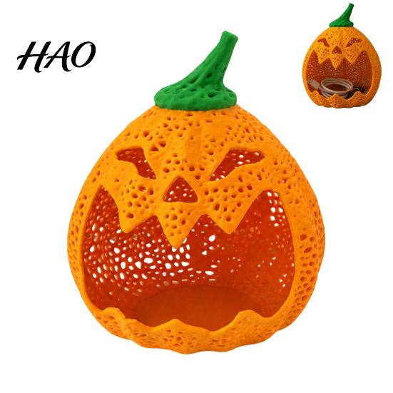 Stable Base Candy Dish for Halloween Hollow Pumpkin Storage Ornament Halloween, Decorative Holder, Creative Gift Baskets Desk Desktop Organizer