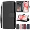 For Apple iPhone 15 Pro Max 14 Plus 13 12 11 Anti-fall Cover Wallet With Card Slot Photo Frame Stand Magnetic Flip Leather Case