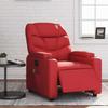 VidaXL Electric Reclining Massage Chair Red Faux Leather 3204656