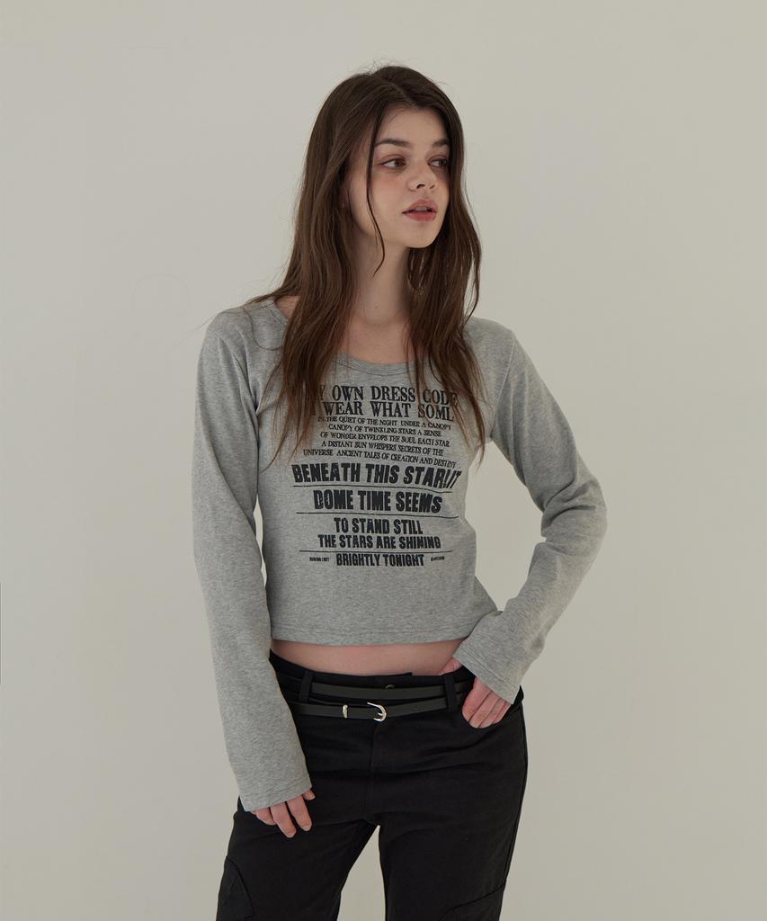 5OML My Own Dress Long Sleeve (Melange Gray)