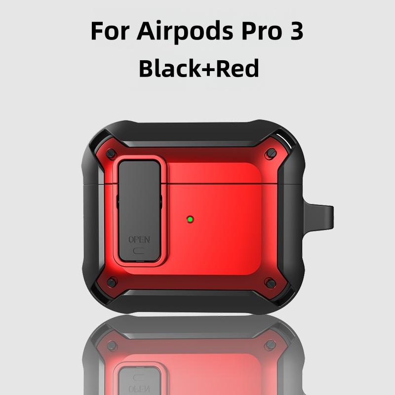 Чехол для Airpods Pro 3 (2025) Защитный чехол с надежным замком, полностью противоударный, с чистящим набором и шнурком для Apple AirPods Pro 3