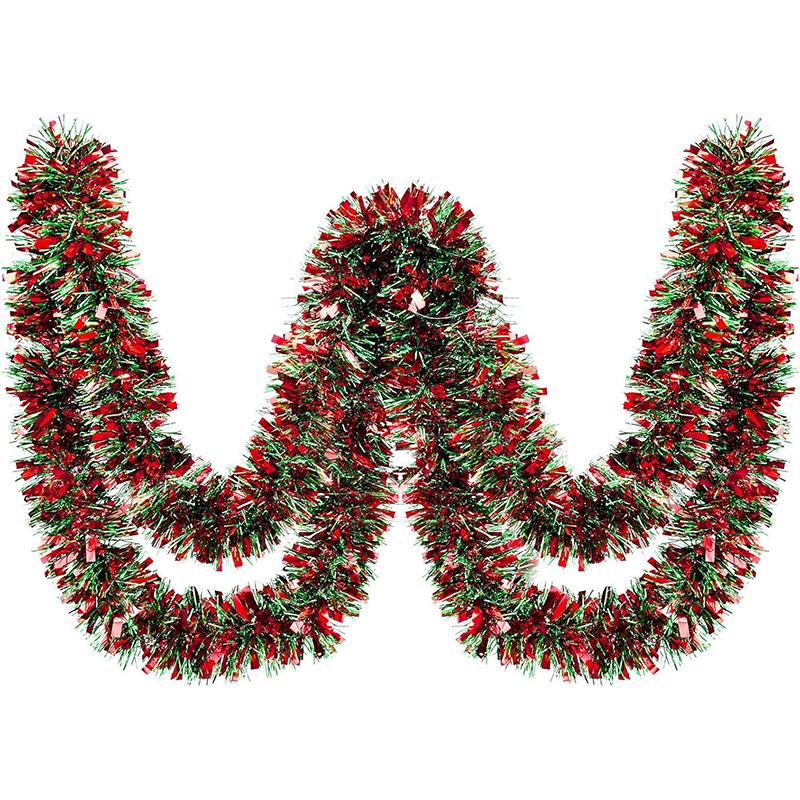 1 шт. Золотой Красный Зеленый Венок Рождественский Металлический Венок Рождественская Елка Подвесной Венок Украшение Перила Лестницы Баннер Домашний Декор
