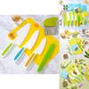Fun And Educational Kids Plastic Kitchen Knife Set Safe For Cutting Fruits And Veggies