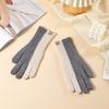 Cold-Proof Knitted Gloves Stretchy Fabric Full Finger Mittens Fashion Touch Screen Gloves  Women