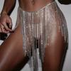 Boho-Sexy Bling Rhinestone Waist Chain: Elegant All-Season Accessory for Beach Parties, Vacations & Nightclub Glam