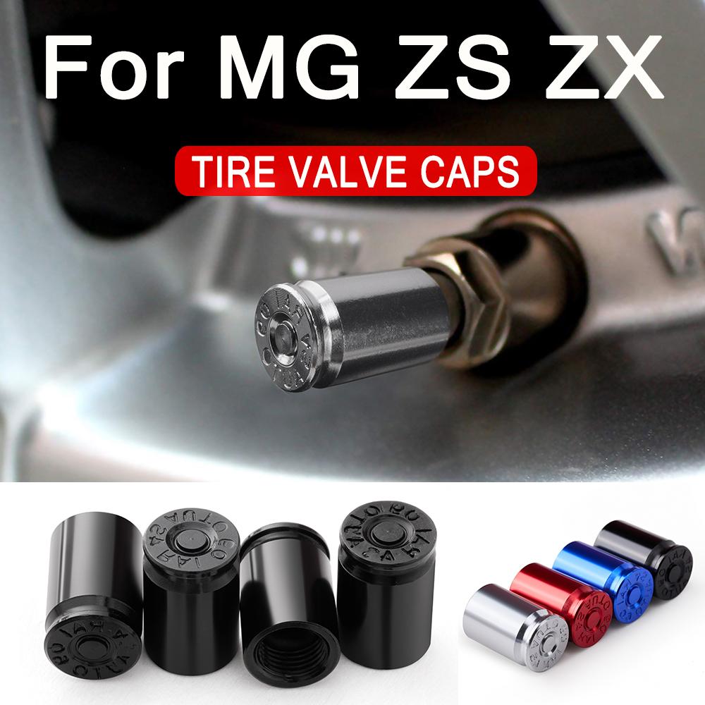 4 шт. Для MG ZS ZX 2024 2025 2026 Аксессуары Колпачки клапанов колес автомобиля Покрышки Стволы шин Пылезащитные Водонепроницаемые