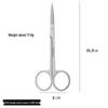 Многофункциональные ножницы из нержавеющей стали 420: Большой изогнутый, прямой, с круглым кончиком для хирургического, косметического, удаления волос в носу, век и для обучения.