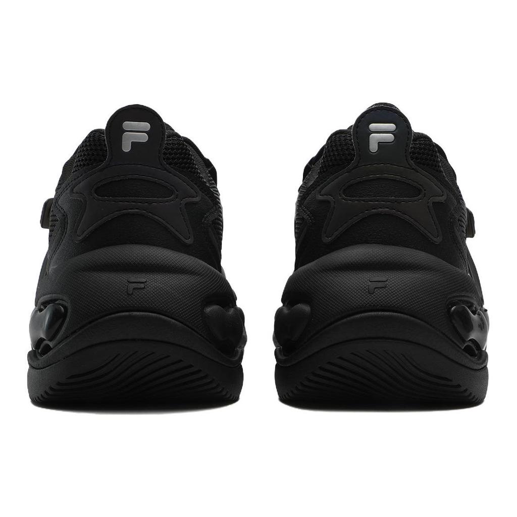 Fila Fusion Ткань Синтетическая кожа ТПУ Удобные Универсальные Нескользящие Низкие Кроссовки Папы Мужские кроссовки Черные T12M331105FBK