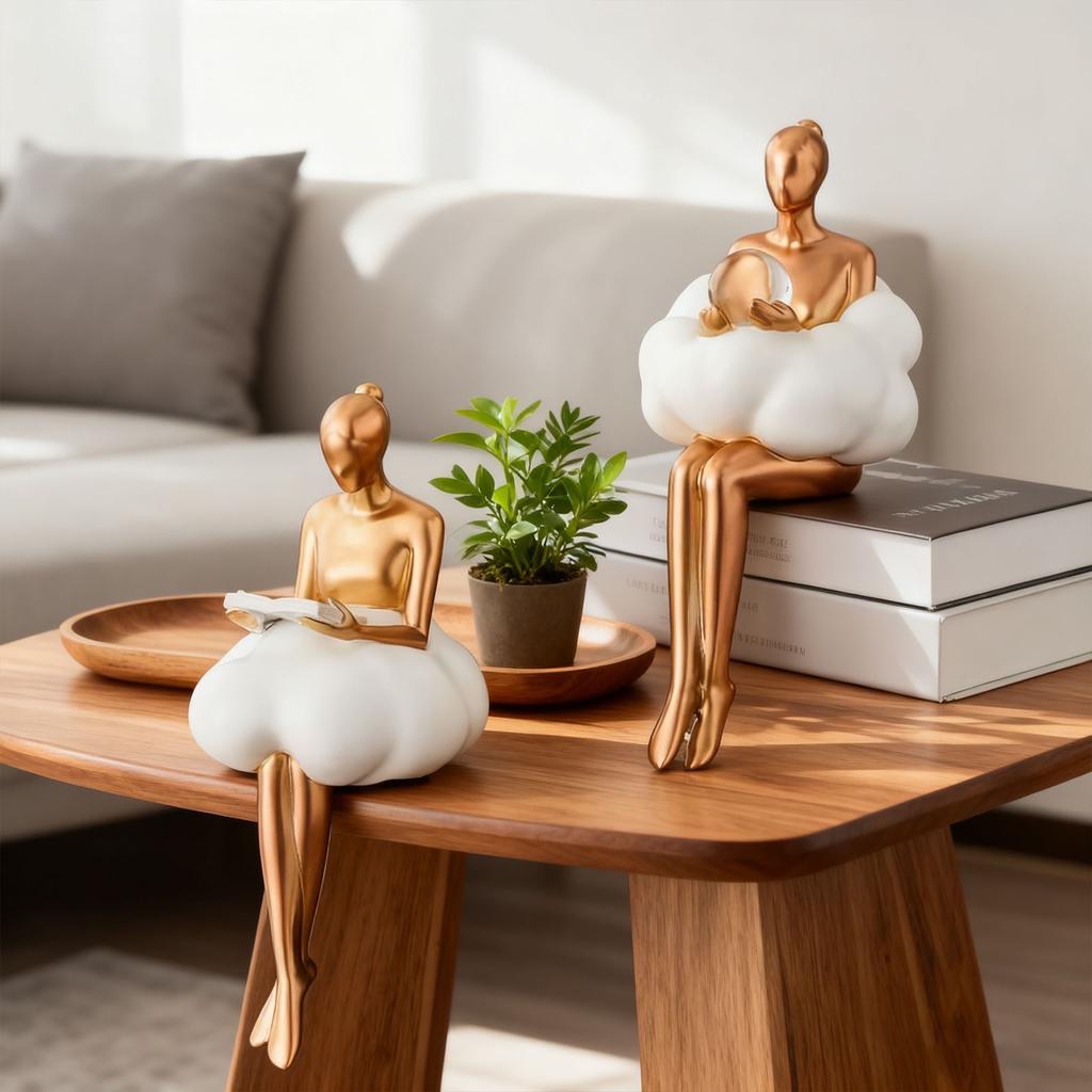 Абстрактная фигурка балерины в облаках для стола – креативное украшение для дома и кабинета