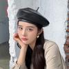 Модный фетровый берет из 100% высокого качества из натуральной кожи, женская кепка, женский берет для девочек на весну и осень, шляпа с тыквой