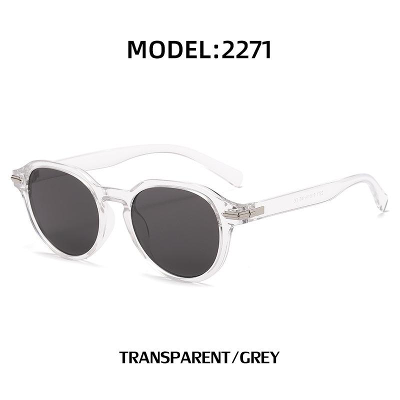 Retro round frame willow nail sunglasses women European and American Internet celebrities ins small frame sunglasses men's trend