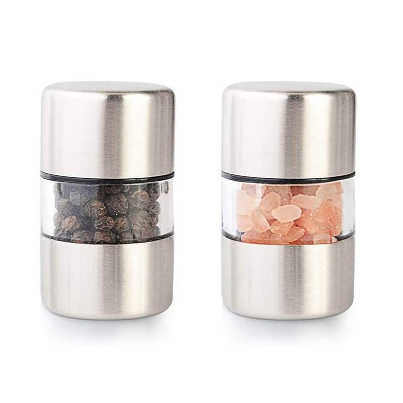 1 шт. кухонная ручная мельница из нержавеющей стали для соли и перца портативная мельница
