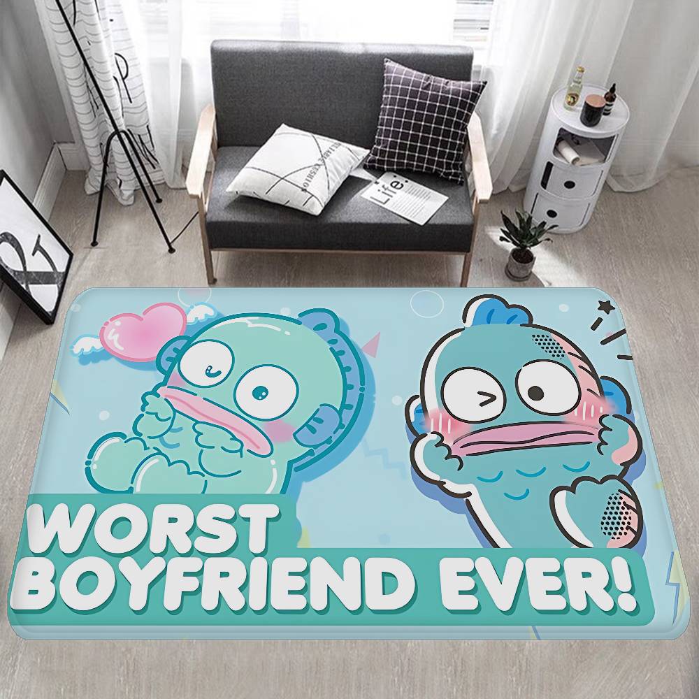 H-HangyodonS Cartoon Floor Mat Cheaper Anti-slip Modern Living Room Balcony Printed Bedside Mats