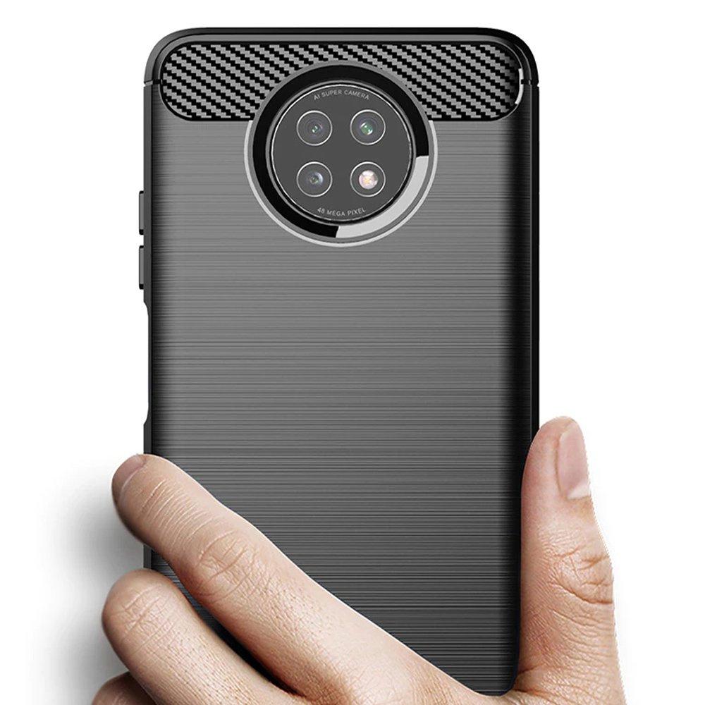 Case for Xiaomi Redmi Note 9T 5G, Karbon, black