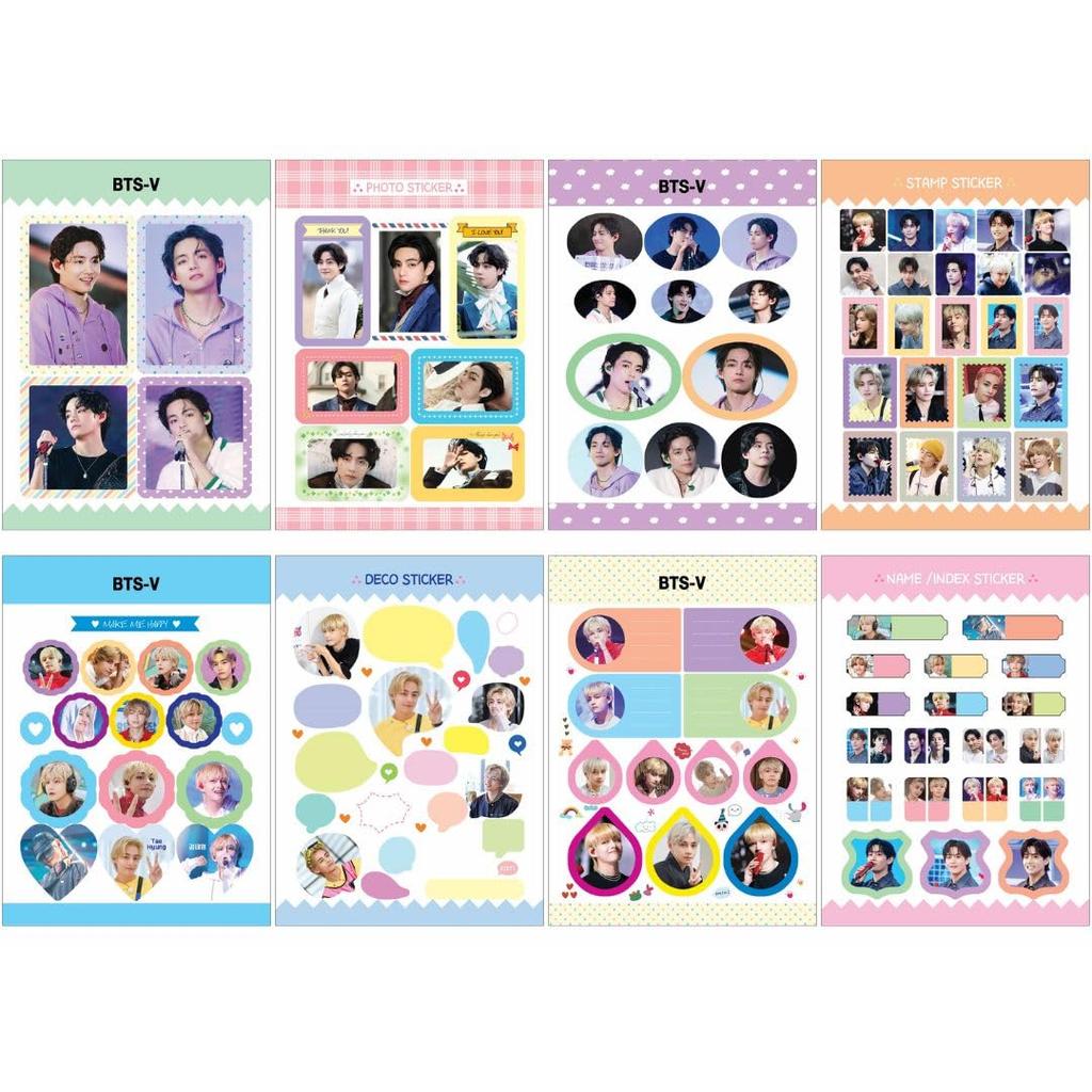 Sticker Book DECO Sticker 16sheets K-STAR (V (Taehyung) 03)