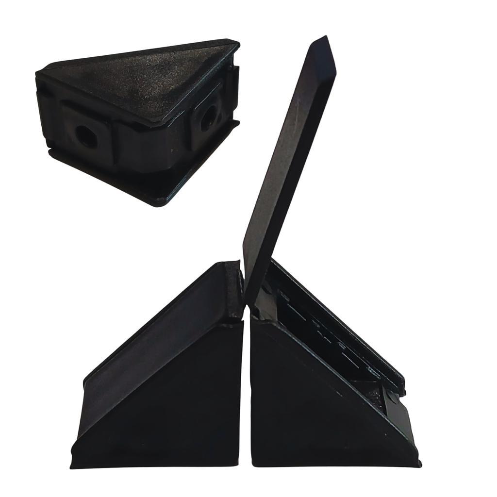 Furniture angle bracket 27x27x20 komandorek bracket with flap BLACK (01) 100 PCS