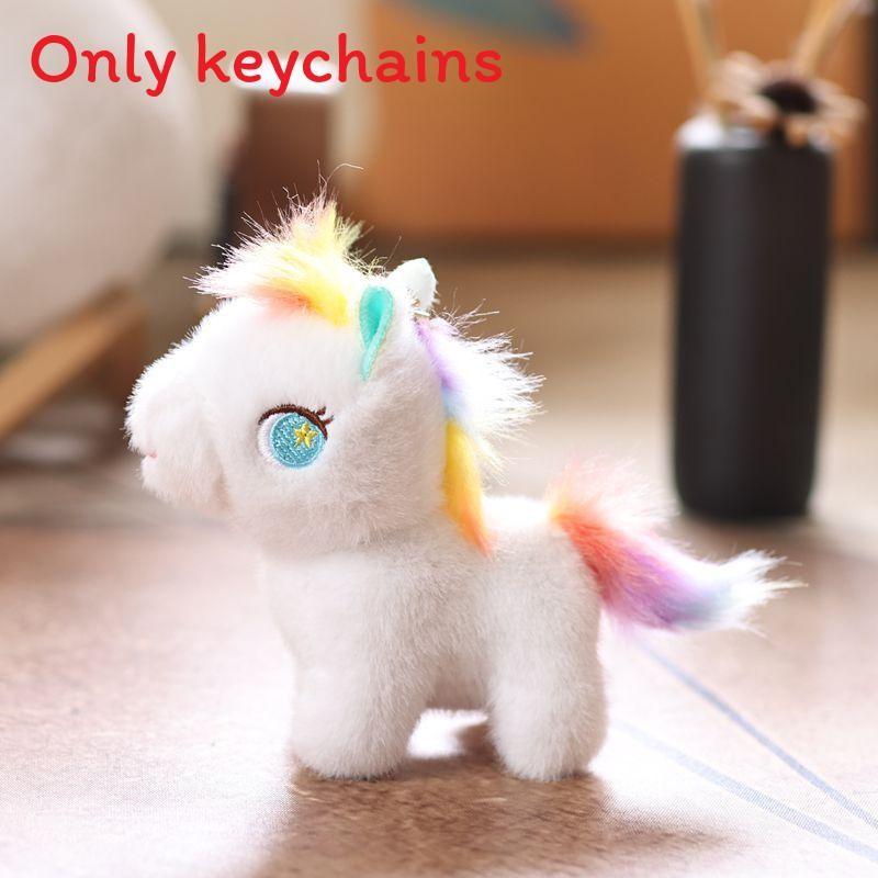 Adorable Horse Plush Doll With Pp Cotton Filling For Backpack And Keyring Use