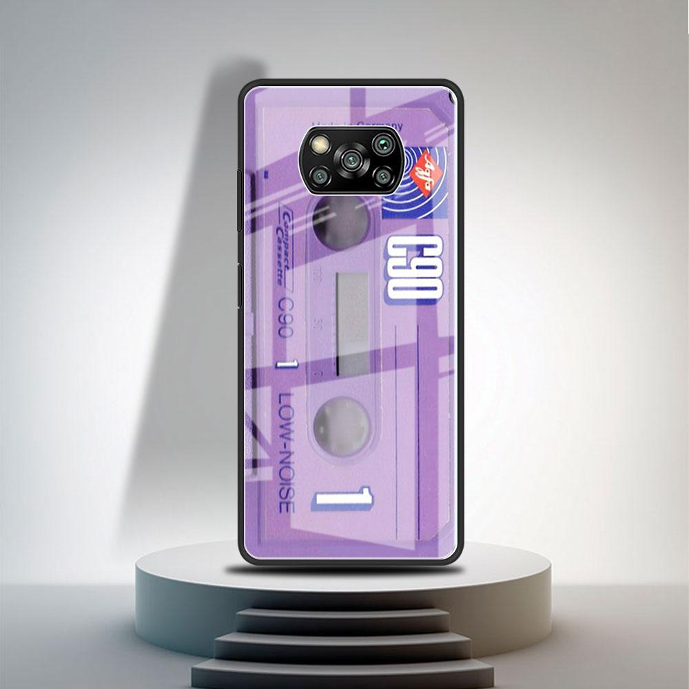 Стеклянный чехол для Xiaomi Poco X3 NFC 11 Lite 11T F3 M3 для Redmi Note 11 10 9 8 Pro 10S 9S 9A, винтажный чехол для телефона, кассета для камеры