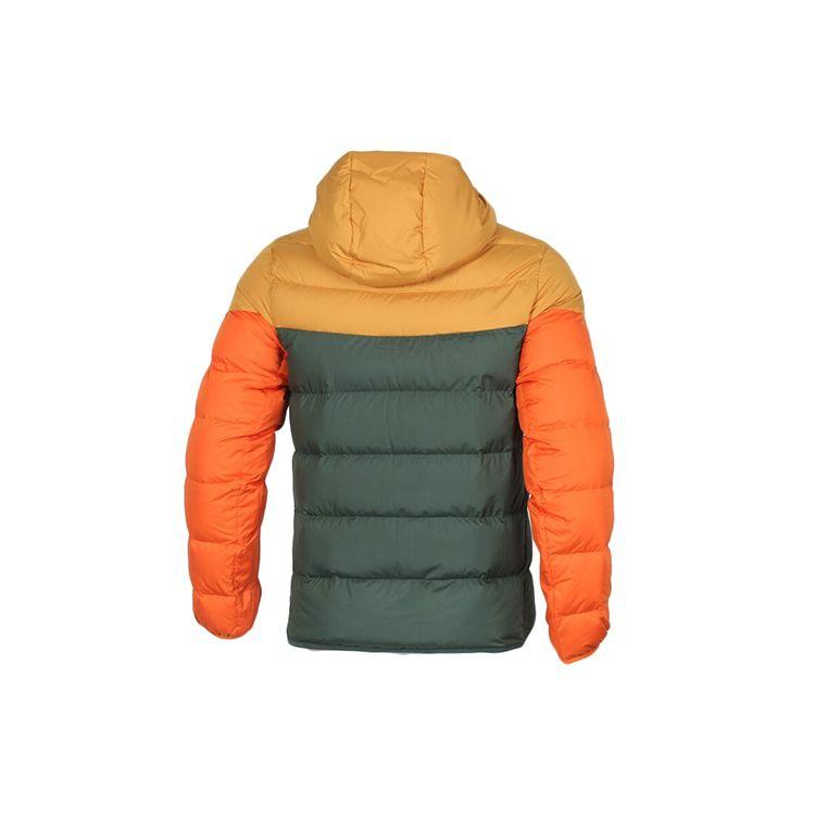 Nike Мужская куртка-пуховик с капюшоном Windrunner, верхняя одежда оранжево-зеленого цвета 928834-727