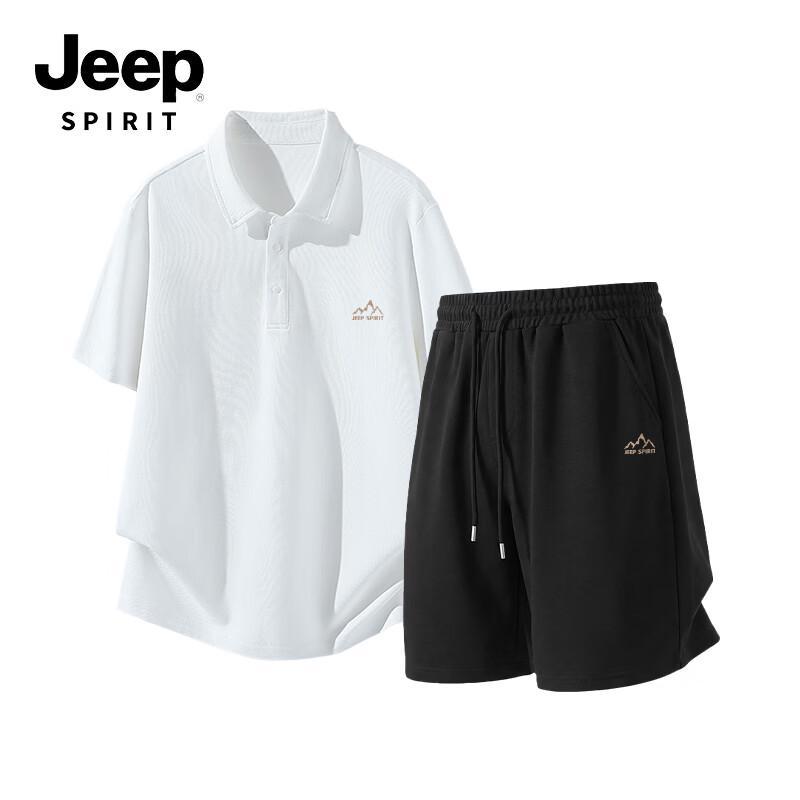 Мужской повседневный комплект: пуловер и шорты-бермуды JEEP SPIRIT