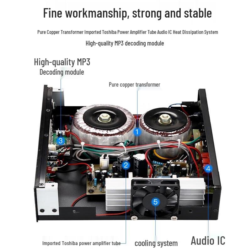 JBL M-800DU 800W Bluetooth Public Address Amplifier