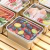 Контейнеры для хранения продуктов из нержавеющей стали Герметичные контейнеры для закусок с крышкой Штабелируемый ланч-бокс для кемпинга, пикников, школы