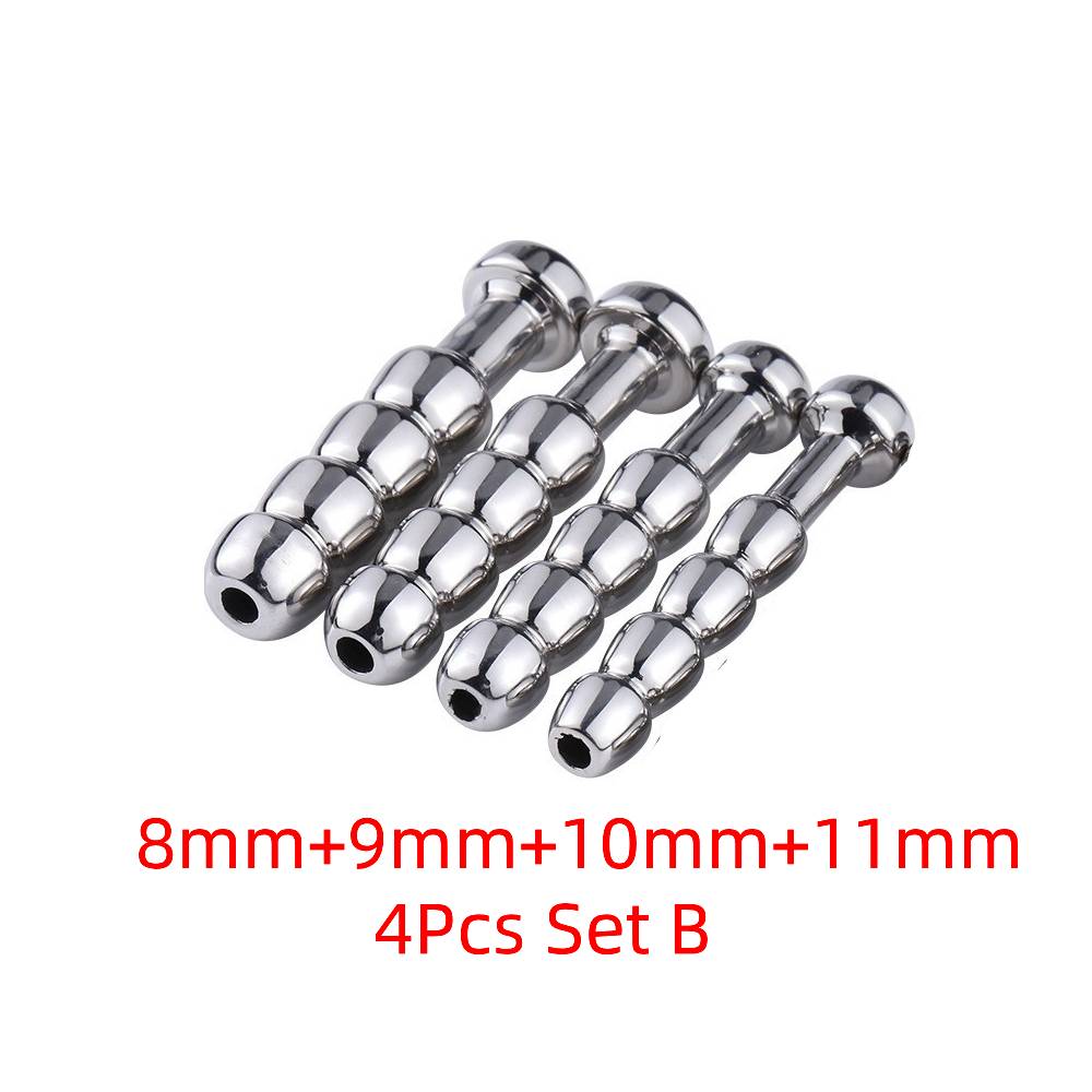 Набор уретральных зондов из хирургической нержавеющей стали с градуированными размерами для взрослых мужчин