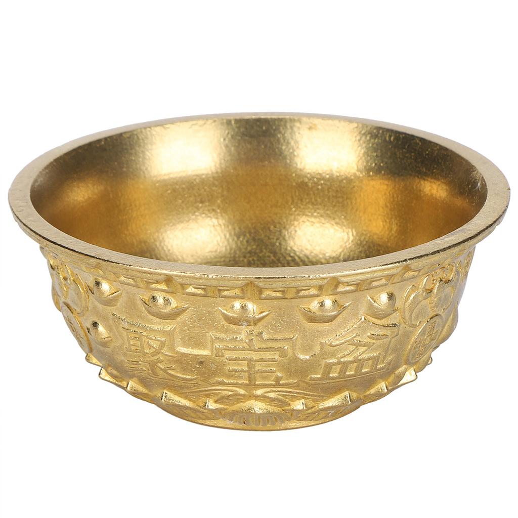 Brass Treasure Bowl Ornaments Wealth Good Lucky Bowl Craft Home Office Decorations