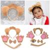 Animal Cosplay Costumes Lions Dress up Hairband Tail Skirt Bowtie and Gloves