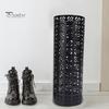 Umbrella Stand Rack Rustproof Corrosion Resistant Compact Design Metal Hollowed Freestanding Round Umbrella Holder Organizer Bin