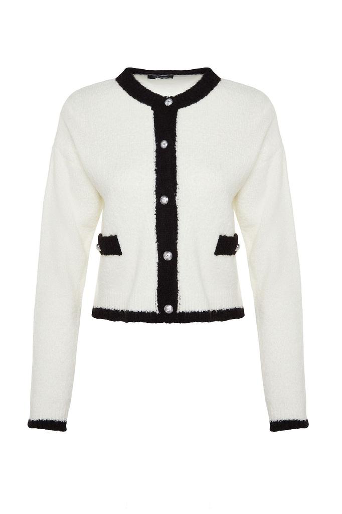 Женский модный новый кардиган с каменной нитью и трикотажным кардиганом